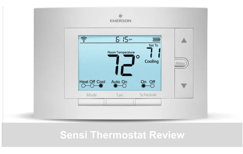 The Sensi Thermostat Front View